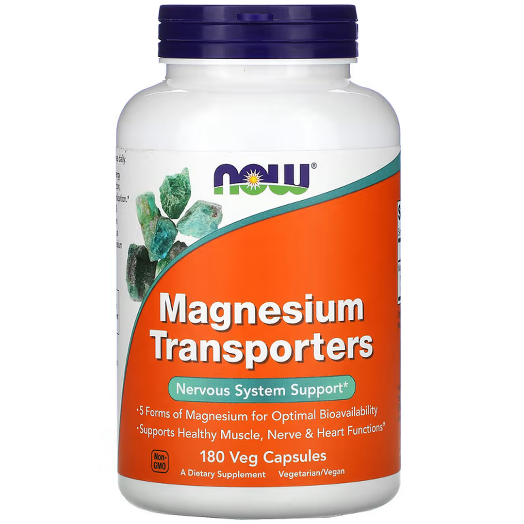 NOW MAGNESIUM TRANSPORTERS 180 VCAPS