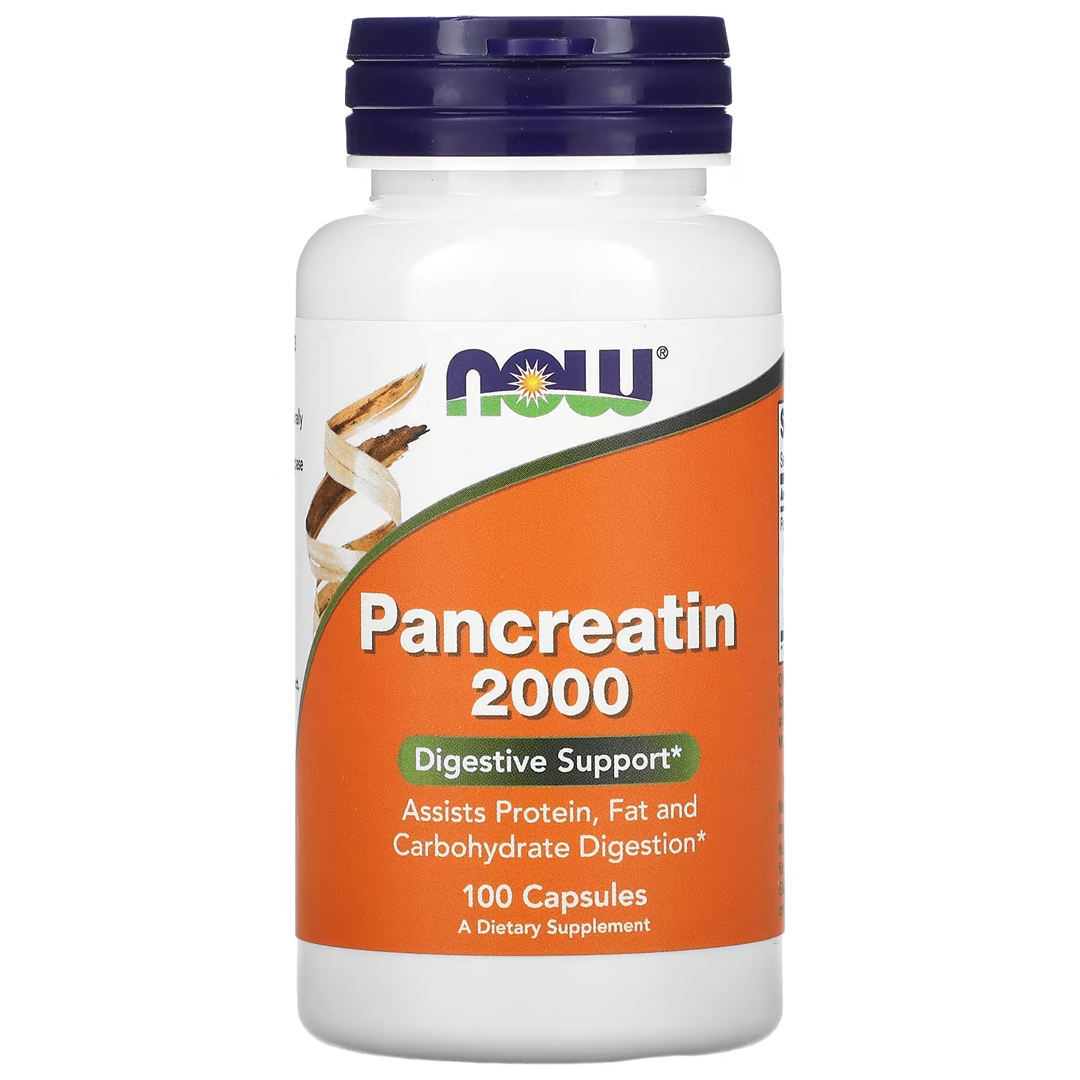 NOW PANCREATIN 2000 (200 მგ 10X) 100 CAPS