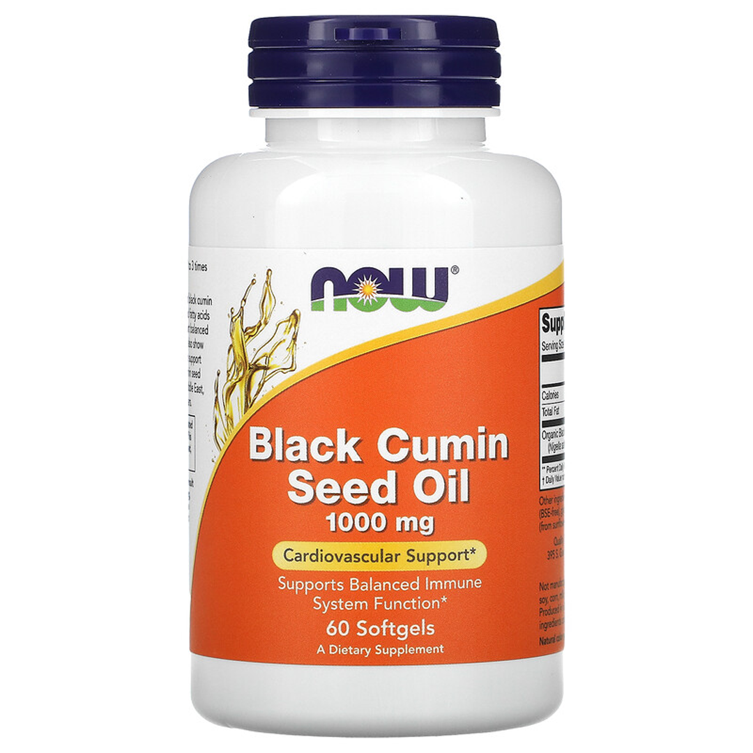NOW BLACK CUMIN SEED OIL 1000MG 60 SGELS
