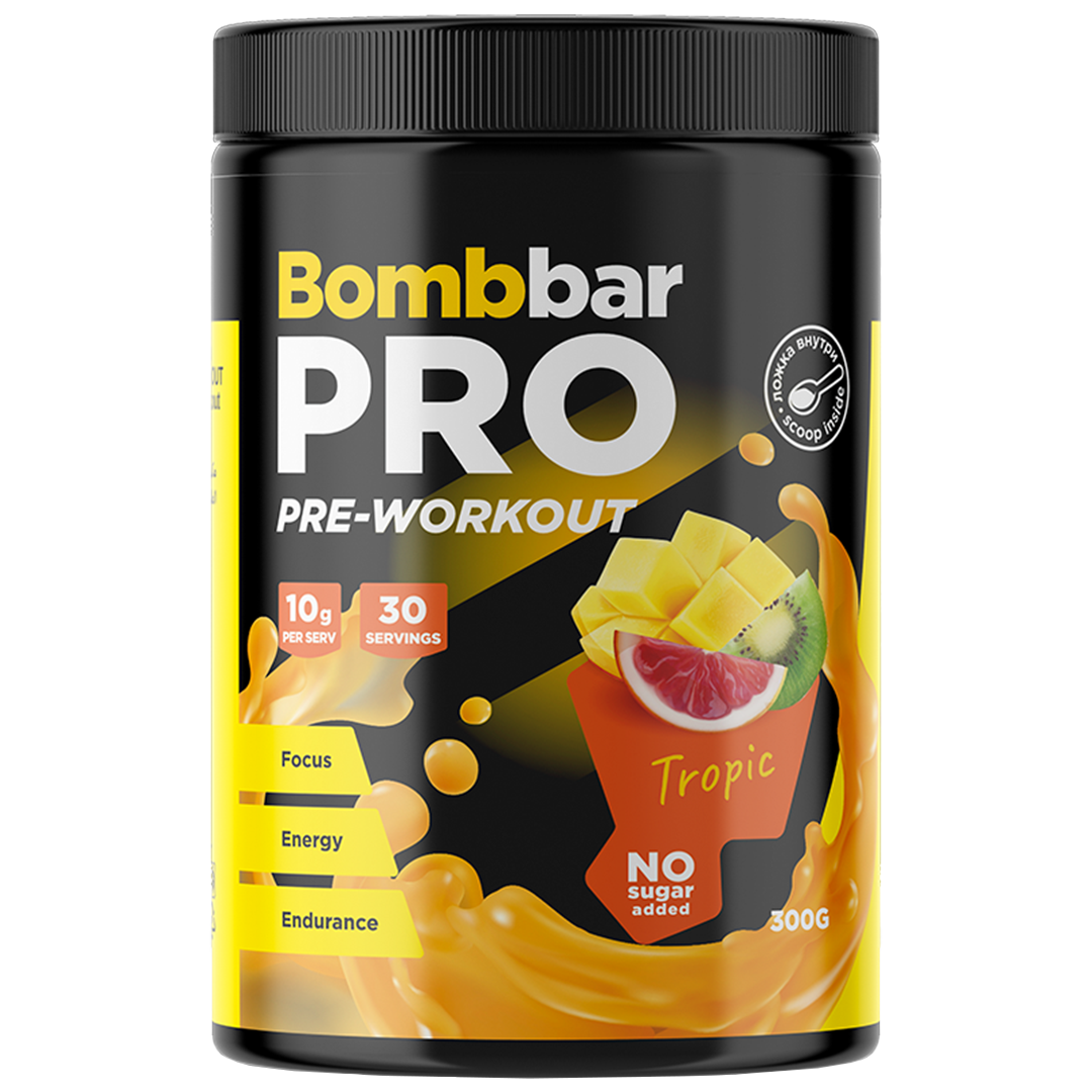 BOMBBAR ვარჯიშისწინა დიეტური ფხვნილი, 300გრ