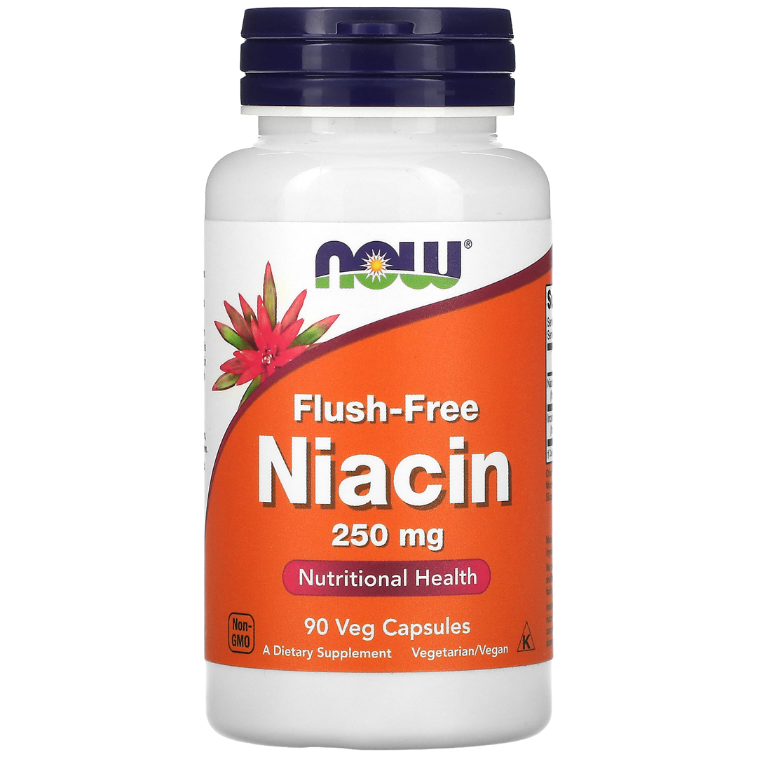 NOW NIACIN FLUSH FREE 250 მგ 90 VCAPS