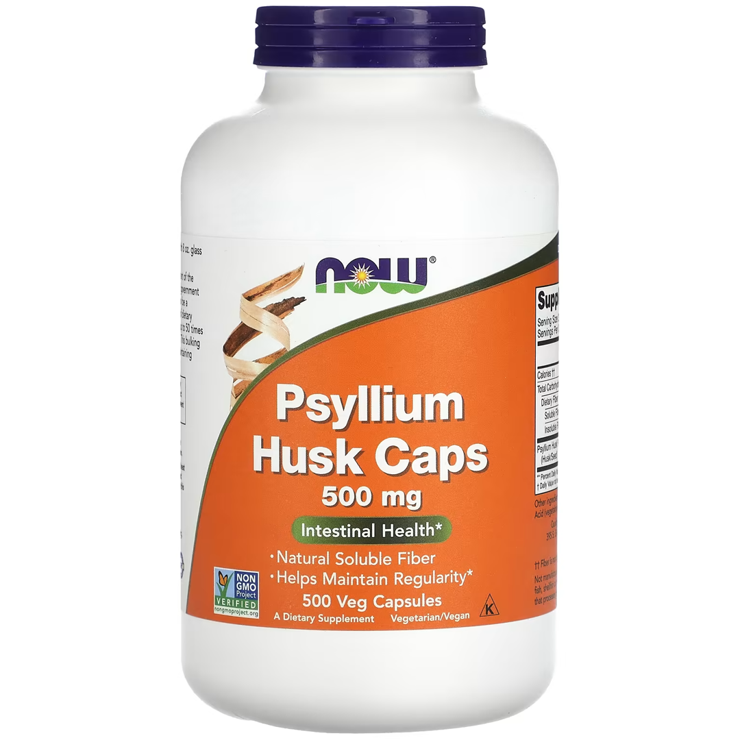 NOW PSYLLIUM HUSK 500 მგ 500 VCAPS