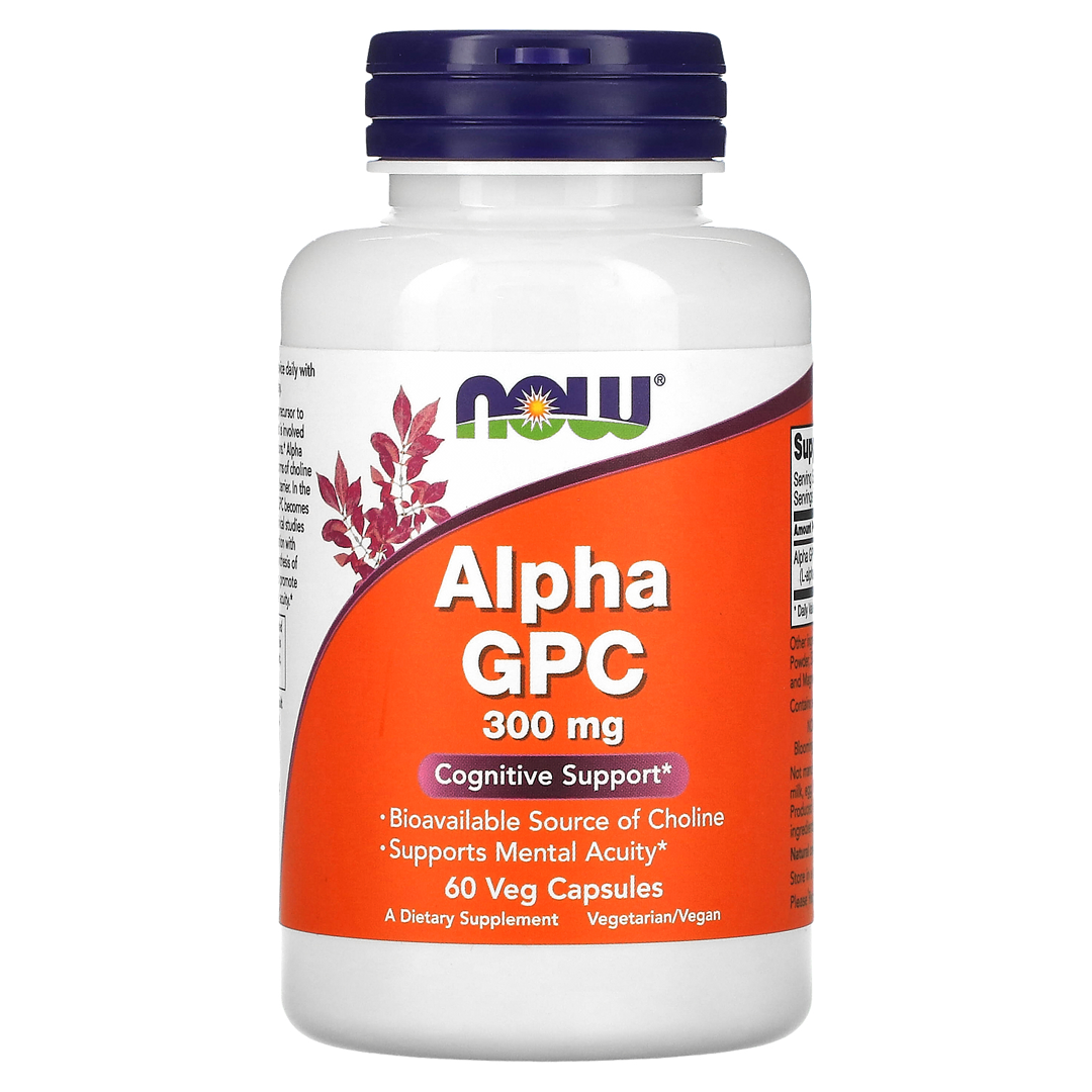 NOW ALPHA GPC 300MG 60 VCAPS