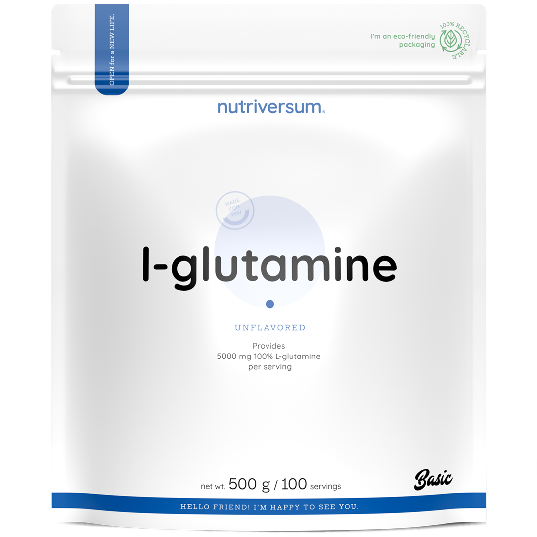 Nutriverse - BASIC - L-Glutamine RUS 500 გ