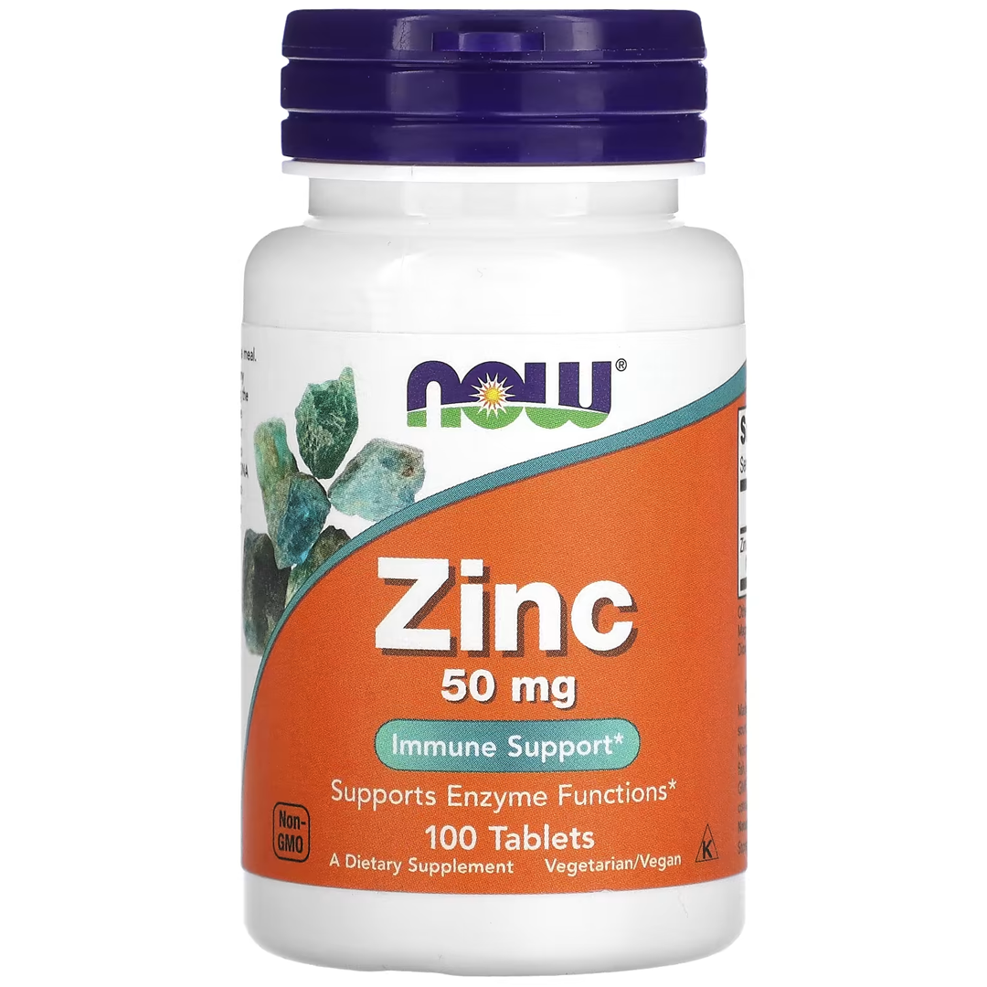 NOW ZINC GLUCONATE 50mg 100 TABS